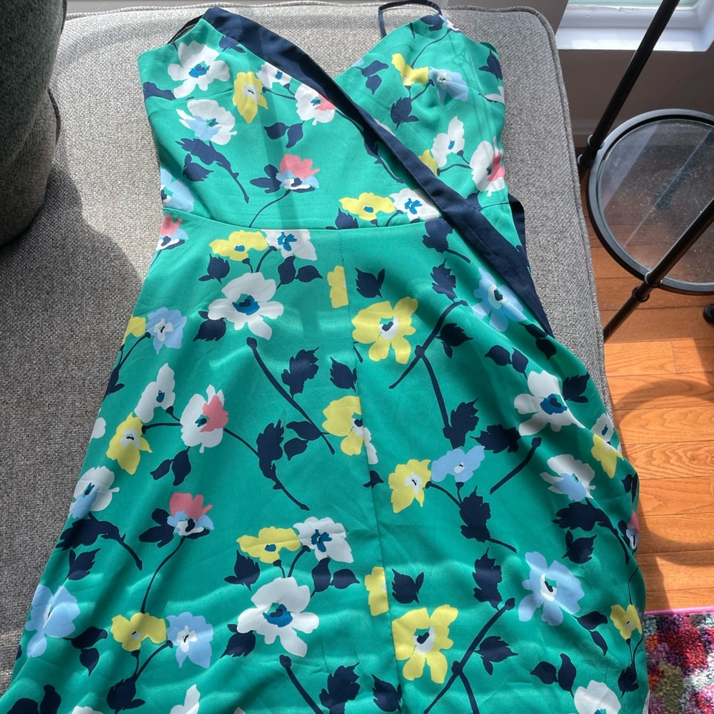 Banana Republic Outlet Floral Asymmetrical Hemline Dress